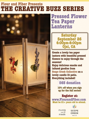Tea Light Pressed Flower Lantern Craft Party